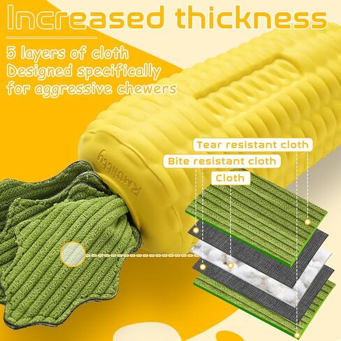 ارولتيتي العاب للكلاب للمضغ العدواني، العاب كلب قوية تصدر صريرا، العاب مضغ اسنان مطاطية متينة للسلالات الكبيرة والمتوسطة والصغيرة in Kuwait