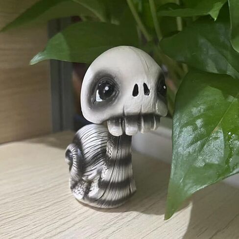 تمثال جمجمة الحلزون من PRETYZOOM، تمثال حلزون يهز الرأس، تمثال جمجمة حيوانات الهالوين، شخصيات صغيرة على شكل بوبل هيدز، دمية هيكل عظمي، حفلة الهالوين، لوحة قيادة السيارة، ديكور سطح المكتب in Kuwait