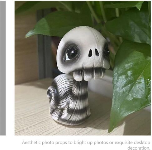 تمثال جمجمة الحلزون من PRETYZOOM، تمثال حلزون يهز الرأس، تمثال جمجمة حيوانات الهالوين، شخصيات صغيرة على شكل بوبل هيدز، دمية هيكل عظمي، حفلة الهالوين، لوحة قيادة السيارة، ديكور سطح المكتب in Kuwait