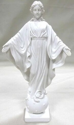 Our Lady of Smiles White Resin Statue 9" in Saudi Arabia