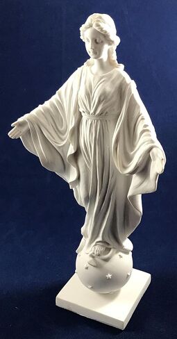 Our Lady of Smiles White Resin Statue 9" in Saudi Arabia