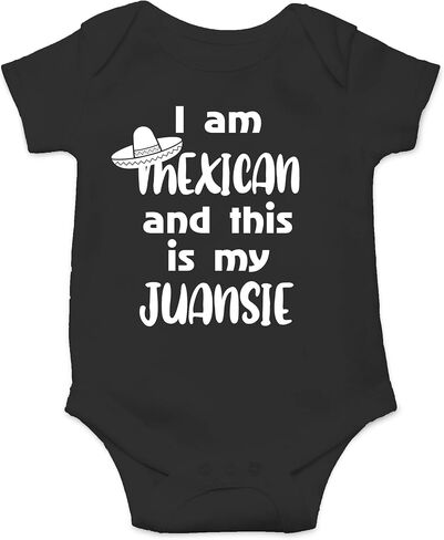 AW Fashions I'm Mexican And This Is My Juansie - Funny Latin Joke - Cute One-Piece Infant Baby Bodysuit in Saudi Arabia