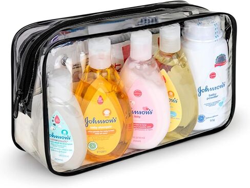 مجموعة أدوات الاستحمام الأساسية من Asom Baby Bath Essentials، مناديل شامبو وغسول وقت النوم، كريم الطفح الجلدي ومجموعة الترطيب، متوافقة مع TSA، أدوات زينة للأطفال خالية من المتاعب أثناء السفر. in Kuwait