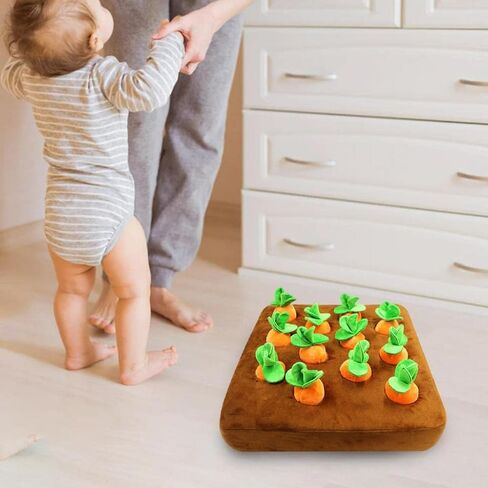 Prettyia Funny Dog Carrot Plush Toy Vegetable Chew Toy Molars Toy for Kawaii Gift in Kuwait