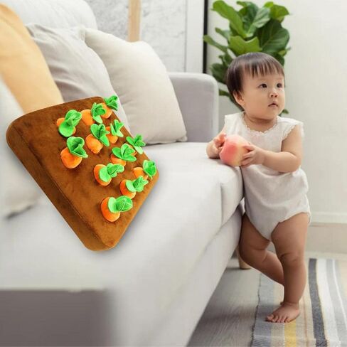 Prettyia Funny Dog Carrot Plush Toy Vegetable Chew Toy Molars Toy for Kawaii Gift in Kuwait