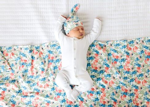 Copper Pearl Large Premium Knit Baby Swaddle Receiving Blanket Wren in Saudi Arabia