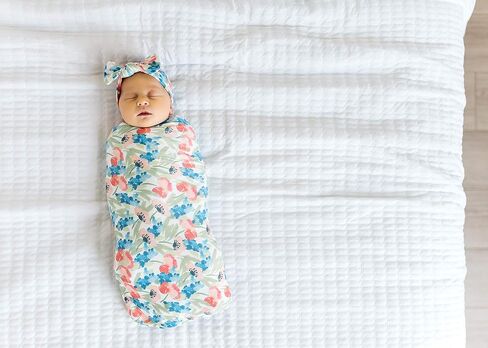 Copper Pearl Large Premium Knit Baby Swaddle Receiving Blanket Wren in Saudi Arabia