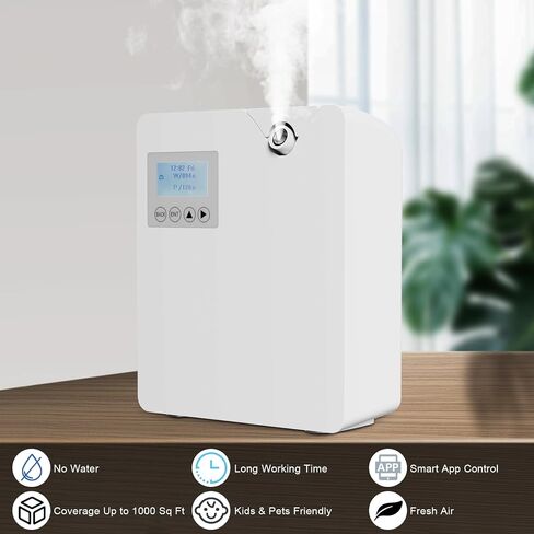 ColorSavvy Scent Air Machine for Home, Waterless Essential Oil Diffuser with Smart Cold Air Technology, Bluetooth & WiFi Aromatherapy Diffuser Cover up to 1000 Sq Ft for Large Room, Office, Hotel in Kuwait