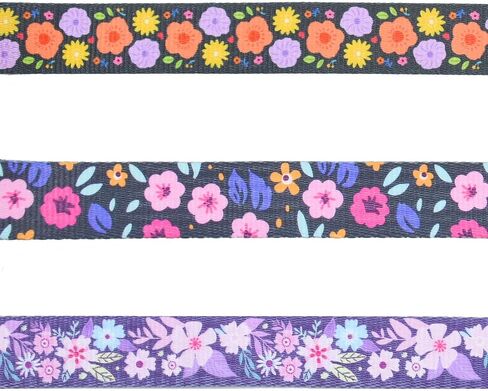 3 PCS Cute Dog Collar Adjustable with Patterns, Ultra Comfy Soft Breathable Pet Collar for Girl Female Small Medium Large Dogs (L(14-22in), 1-Combinatorial) in Saudi Arabia