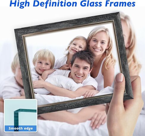 XUANLUO إطارات الصور 10 حزمة معرض الكولاج مجموعة ديكور الحائط مع إطار الصورة 4x6 5x7 8x10 لسطح الطاولة أو التركيب in Kuwait