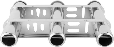 NovelBee 316 Stainless Steel 3 Tubes Fishing Rod Holder for Boat Marine Kayak Yacht in Saudi Arabia
