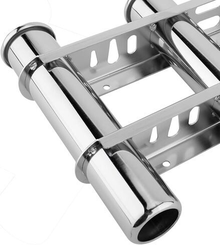NovelBee 316 Stainless Steel 3 Tubes Fishing Rod Holder for Boat Marine Kayak Yacht in Saudi Arabia