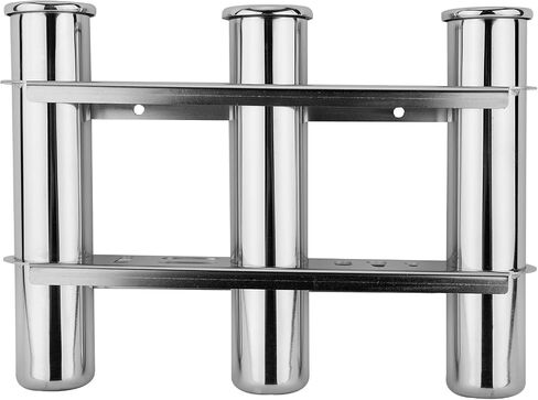 NovelBee 316 Stainless Steel 3 Tubes Fishing Rod Holder for Boat Marine Kayak Yacht in Saudi Arabia