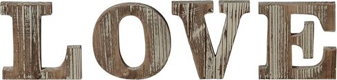 MyGift Decorative Torched Wood LOVE Cut Out Letters Sign for Wedding Decor, Standing Wooden Word Art Sign for Dorm Decoration, Anniversary, Valentine's Day in Saudi Arabia