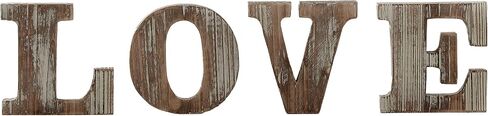 MyGift Decorative Torched Wood LOVE Cut Out Letters Sign for Wedding Decor, Standing Wooden Word Art Sign for Dorm Decoration, Anniversary, Valentine's Day in Saudi Arabia