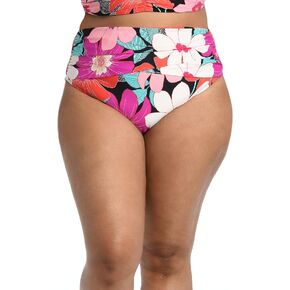 La Blanca Women's Mid Waist Sash Band Swimsuit Bottom
