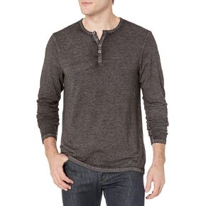 Buffalo David Bitton Men's Long Sleeve Henley in Saudi Arabia