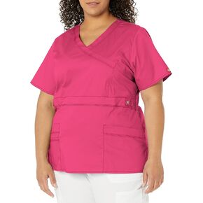 Dickies Gen Flex Women Scrubs Top Mock Wrap 817355 in Saudi Arabia