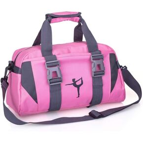 Small/Large Dance Duffle Bag For Girls Sport Gym Bags For Women Yoga Bag (Rose, Large)