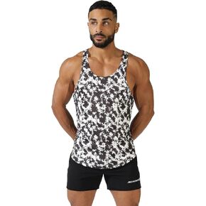 قمصان Jed North الرجالية ذات الرسومات كمال الأجسام بدون أكمام لصالة الألعاب الرياضية Stringers بنمط مموه لصالة الألعاب الرياضية Racerback