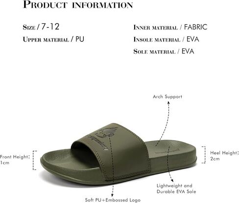 FUNKYMONKEY Slides for Men, Indoor & Outdoor Comfort Casual Sandals in Kuwait