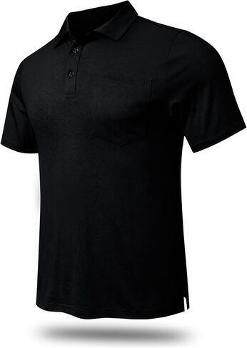 بلوفر MEETYOO بسحاب ربع للرجال، قمصان بولو بأكمام طويلة، 1/4 سريع الجفاف بعامل حماية من أشعة الشمس 50+ للحماية من الشمس in Kuwait