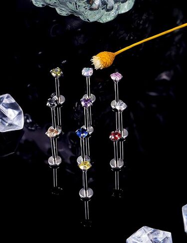 Vsnnsns 20G 18G 16G دفع في حلقات الشفاه الفولاذ المقاوم للصدأ الجراحية مجوهرات Labret مونرو الشفاه خواتم مسمار الغضروف الزنمة الحلزون أقراط ترصيع الأنف الدائري ميدوسا ثقب المجوهرات للنساء الرجال 3 مم تشيكوسلوفاكيا 10 قطع in Kuwait