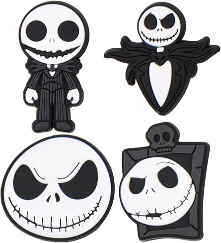 VZDIOR Pack of Skull Shoe Charms Halloween Horror Shoes Decoration Charms for Party Favor in Saudi Arabia