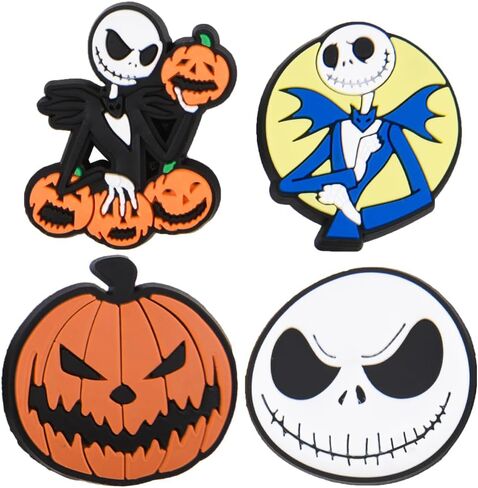 VZDIOR Pack of Skull Shoe Charms Halloween Horror Shoes Decoration Charms for Party Favor in Saudi Arabia