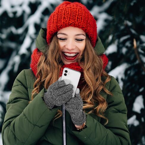 Apoway 6 Pairs Knit Touchscreen Gloves Winter Warm Touchscreen Texting Gloves for Women in Kuwait