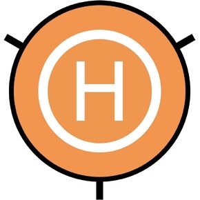 منصة هبوط الطائرة بدون طيار من مارس هوبر، 30 بوصة، مقاومة للماء | قابلة للطي | محمولة، مناسبة لطائرة هليكوبتر RC بدون طيار، طائرة بدون طيار PVB، DJI Mavic Pro Phantom 2/3/4/ Pro، Antel Robotic، 3DR Solo Drone (برتقالي) in Kuwait