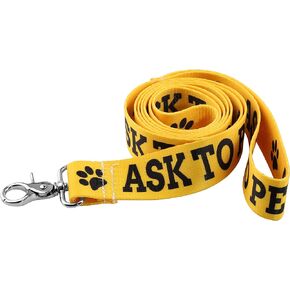 PWHAOO Dot Not Pet/Do Not Touch Me/Ask to Pet Nervous Dog Lead Shy Rescue Dog Gift Nervous Shy Dog Gift (Do Not Touch Me Leash)