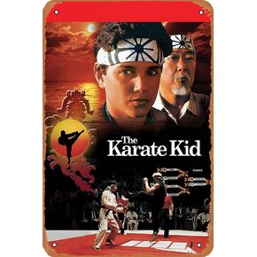 TersShawl Vintage Movie Tin Sign,The Karate Kid 1984,Metal Sign Metal Wall Decor for Home,Bar,Diner,Pub,or Man Cave 8x12Inch in Kuwait