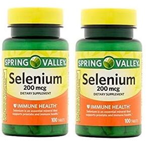 Spring Valley - Selenium 200 mcg, 100 Tablets (Pack of 2) in Saudi Arabia