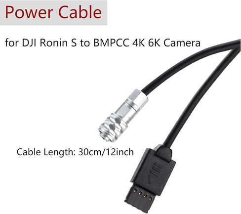 كابل طاقة لـ DJI Ronin S Stabilizer Gimbal إلى BMPCC 4K 6K كاميرا فيديو Blackmagic Pocket Cinema Camera 4K Magic Electric Tap Design كابل شحن (12 بوصة) in Kuwait