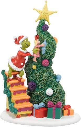القسم 56 Grinch Villages It Takes Two Grinch وCindy Lou تمثال ملحق، 6 بوصة وGrinch Village Max وCindy-Lou Who ملحق تمثال، 2.75 بوصة، أحمر in Saudi Arabia