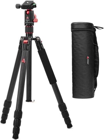 حامل ثلاثي القوائم من ألياف الكربون للسفر من سلسلة تريك مقاس 61.5 بوصة من 3Pod/Monopod ورأس كروي. in Kuwait