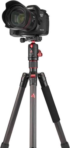 حامل ثلاثي القوائم من ألياف الكربون للسفر من سلسلة تريك مقاس 61.5 بوصة من 3Pod/Monopod ورأس كروي. in Kuwait