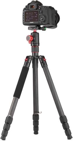 حامل ثلاثي القوائم من ألياف الكربون للسفر من سلسلة تريك مقاس 61.5 بوصة من 3Pod/Monopod ورأس كروي. in Kuwait