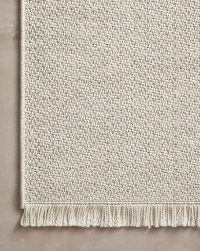 Loloi Amber Lewis x Malibu Ivory/Dove 5'-1" x 7'-7" Area Rug in Saudi Arabia