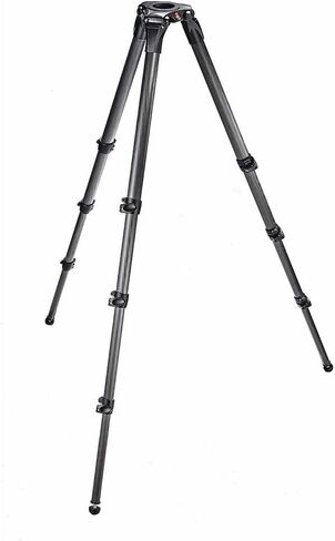 Manfrotto 536 Carbon Fiber 3-Stage Video Tripod with 75/100mm Bowl - Black in Saudi Arabia