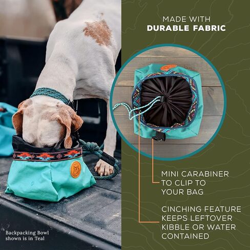 وعاء حقيبة الظهر Wilderdog - يحمل الطعام والماء حتى 64oz - أزرق مخضر in Kuwait