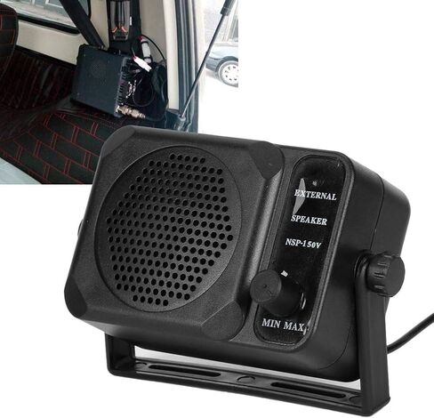 مكبر صوت خارجي لراديو السيارة من Qiilu، مكبر صوت خارجي صغير NSP‑150V ثنائي الاتجاه راديو CB HF VHF UHF جهاز إرسال واستقبال للسيارة in Saudi Arabia
