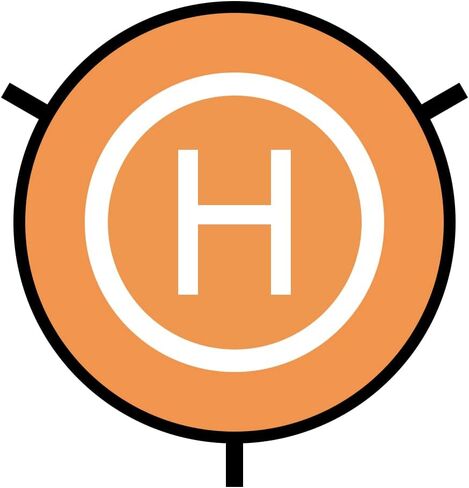 منصة هبوط الطائرة بدون طيار من مارس هوبر، 30 بوصة، مقاومة للماء | قابلة للطي | محمولة، مناسبة لطائرة هليكوبتر RC بدون طيار، طائرة بدون طيار PVB، DJI Mavic Pro Phantom 2/3/4/ Pro، Antel Robotic، 3DR Solo Drone (برتقالي) in Kuwait