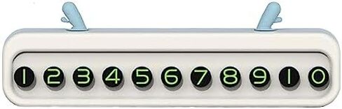 لوحة بطاقة ركن السيارة المؤقتة من Holy Feather - حل سهل لاحتياجات ركن السيارة الخاصة بك، لوحة بطاقة رقم الهاتف المؤقتة لبطاقة ركن السيارة الرقمية اللطيفة<أزرق داكن> in Kuwait