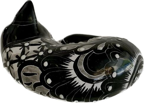Talavera Sleeping Cat, Hand Made in Saudi Arabia