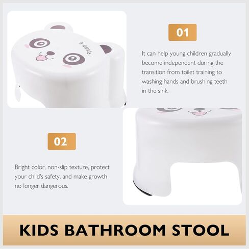 Gadpiparty Bathroom Stool Step Stool for Kids, Toddler Plastic Potty Step Stool, Bathroom Kitchen Non Slip Step Stool, Toilet Potty Training Step Stool for Baby Toddlers Kids (Orange) in Saudi Arabia