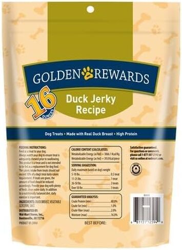 Golden Rewards Duck Jerky Dog Treat, 16 oz in Kuwait