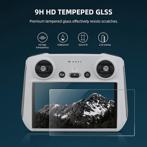 HeiyRC 2PCS Tempered Glass Screen Protector for DJI Mini 3 Pro DJI RC Remote Controller Film Accessory in Kuwait