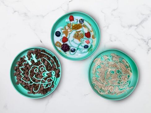 وعاء التغذية البطيء سنة التنين من صن دوج - وعاء ألغاز من السيليكون وبساط لعق مع شفط للكلاب والقطط. الأكل البطيء، تقليل الملل، بساط علاج الكلاب مثالي للهدايا - تصميم SunDog الحصري in Kuwait